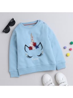 Yellow Apple - Blue Apple Cozy and Warm Kids Full Sleeve Sweater