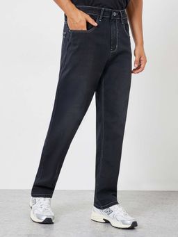 Styli - Men Black Relaxed Fit Jeans