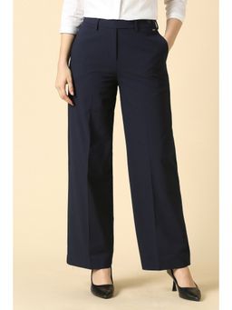 Allen Solly - Women Navy Solid Formal Trousers