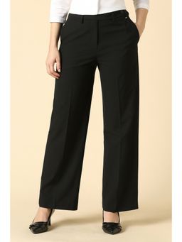 Allen Solly - Women Black Solid Formal Trousers