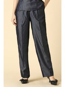Allen Solly - Women Navy Blue Casual Trousers