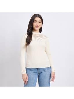 Madame - Off White Knit Top