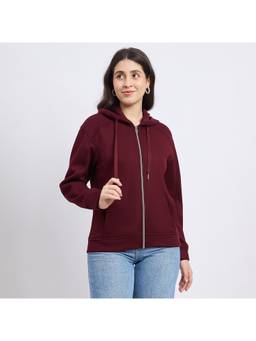 Madame - Solid Maroon Hoodie