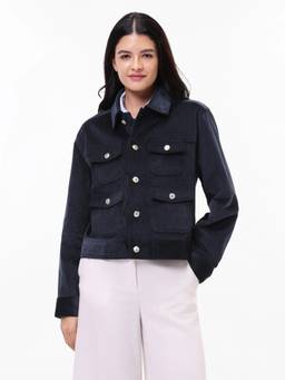 Tommy Hilfiger - Regular Fit Cotton Spread Collar Jacket