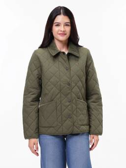 Tommy Hilfiger - Regular Fit Polyester Spread Collar Quilted Jacket