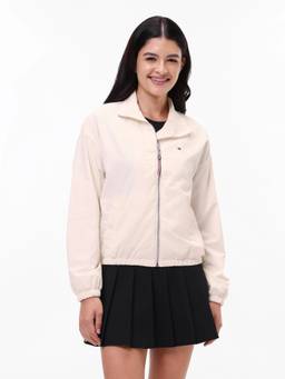 Tommy Hilfiger - Regular Fit Nylon High-Neck Bomber Jacket