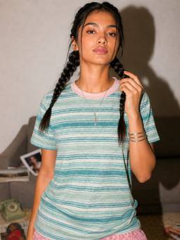 Uptownie - Pure Cotton Everyday Striped T-Shirt