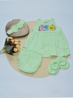 ARTH LIFE - Jungle Dress with Bloomer- Headband and Booties