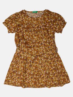 United Colors of Benetton - Printed Dresses- Brown