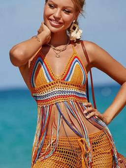 Oh Rare - Women Hollow Fashion Beach Swimsuit Top