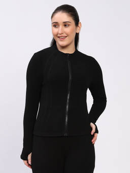 Global Republic - Rayon Blend Solid Crew Neck Sweatshirt For Women