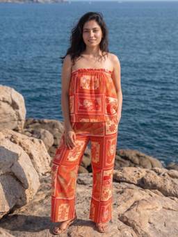 AOBA - Scarlet Bloom Printed Co-Ord Set