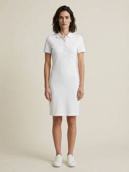 GANT - Women White Slim Pique Dress