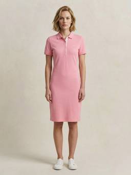 GANT - Women Pink Slim Pique Dress