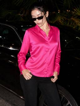 STREET 9 - Satin Shirt Pink