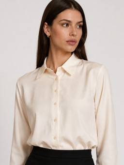 STREET 9 - Satin Shirt Beige