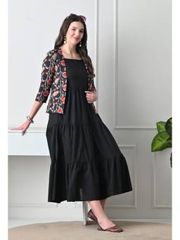 DECKEDUP - Midnight Poppy Dress With Shrug