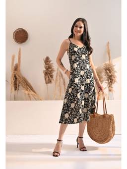 DECKEDUP - Noir Phool Dress