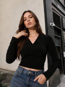 STREET 9 - Drop Needle Women Top White