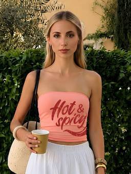 PRONK - Hot And Spicy Peach Tube Top