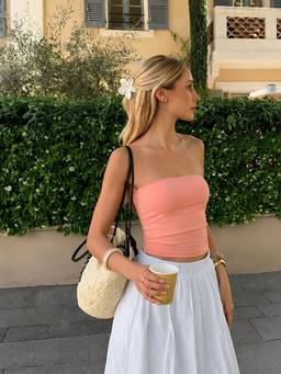 PRONK - Peach Crush Tube Top