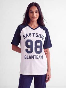 max - Women Printed Oversized T-Shirt