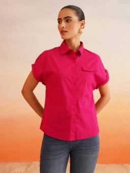 Beatnik - Solid Pink Shirt