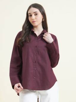 Beatnik - Stripes Wine Shirt