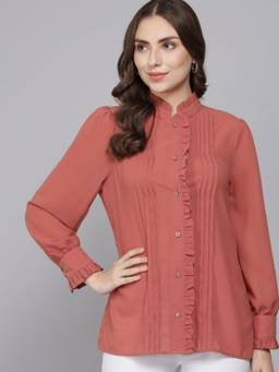 Beatnik - Solid Peach Shirt