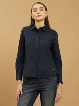Beatnik - Solid Navy Blue Shirt