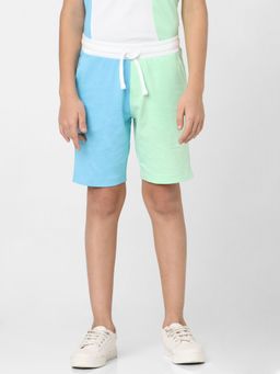 Jack & Jones Junior - Boys White Colourblocked Co-ord Sweatshorts