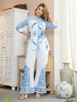 Readiprint - Straight Style Cotton Fabric White Co-Ord Set