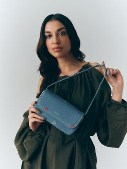 MIRAGGIO - Pola Shoulder Bag-Blue (Medium)