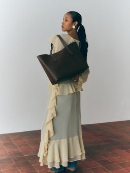 MIRAGGIO - Lextra Tote Bag-Brown (Large)