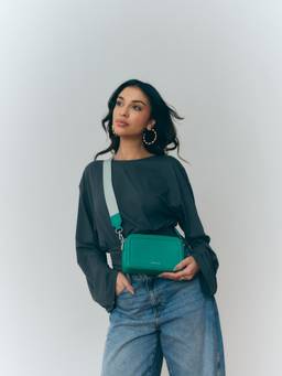 MIRAGGIO - Nikola Crossbody Bag-Teal (Small)