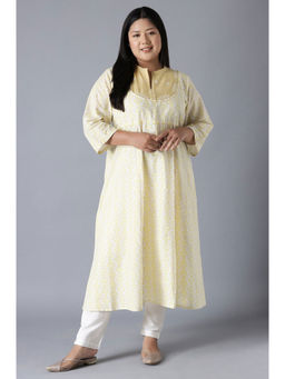 W - Yellow Geometric Dress