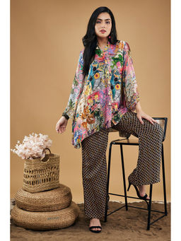 Soup by Sougat Paul - Tropical Twilight Embellished Kurta (Set of 2)