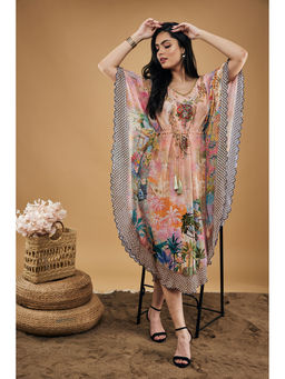 Soup by Sougat Paul - Tropical Twilight Embellished Kaftan Dress