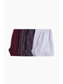 H&M - Men Multi-Color 4-Pack Printed Boxer Shorts