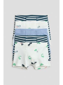 H&M - Boys Multi-Color 5-Pack Cotton Trunks