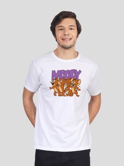 Greylongg - White Comfortable Crew Neck T-Shirt