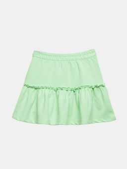 The Souled Store - Solids Mint Girls Tiered Skirts