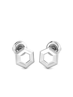 Candere by Kalyan Jewellers - 18K BIS Hallmark White Gold Earrings