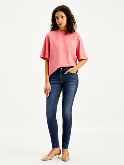 Levi's - Womens Mid Rise 711 Boot Cut Navy Blue Jeans