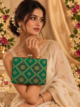 THE TAN CLAN - Mahi Light Green Casket Clutch