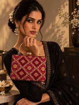 THE TAN CLAN - Mahi Red Casket Clutch