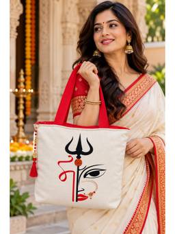 THE PURANI JEANS - Shakti Trishul Canvas Tote Bag
