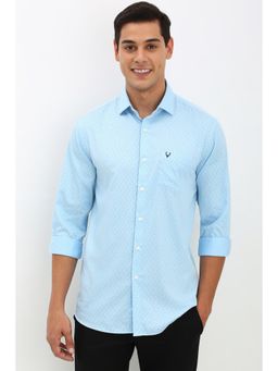 Allen Solly - Men Blue Slim Fit Printed Casual Shirt