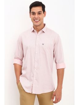 Allen Solly - Men Pink Slim Fit Printed Casual Shirt