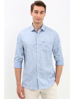 Allen Solly - Men Blue Slim Fit Floral Printed Casual Shirt